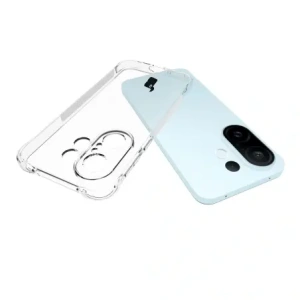 Elastyczne etui + 2x folia na ekran Bizon Case Clear Pack do Vivo X200 FE