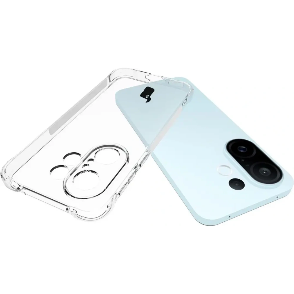 Elastyczne etui + 2x folia na ekran Bizon Case Clear Pack do Vivo X200 FE