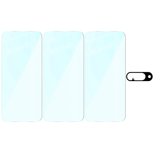 3x Szkło na ekran + szkło na aparat Bizon Glass Clear Pack do Google Pixel 10