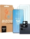 3x Szkło na ekran + szkło na aparat Bizon Glass Clear Pack do Realme 14 5G / 14T 5G