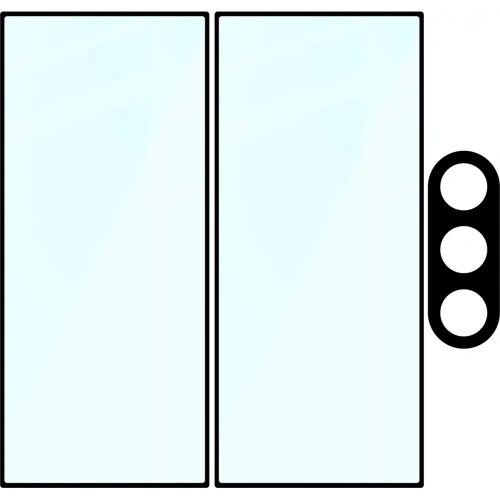 2x Szkło na ekran + szkło na aparat BIZON Edge Pack do Samsung Galaxy Z Fold7