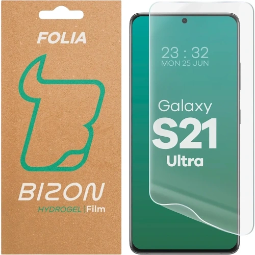 Folia hydrożelowa na ekran Bizon Glass Hydrogel Front do Samsung Galaxy S21 Ultra