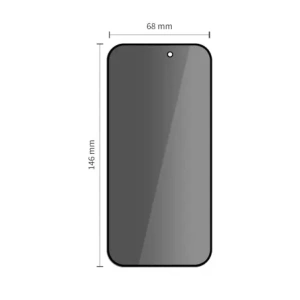 Szkło prywatyzujące Tech-Protect Glass Spy+ do Apple iPhone 16 Pro / 17 / 17 Pro Privacy [2 PACK]
