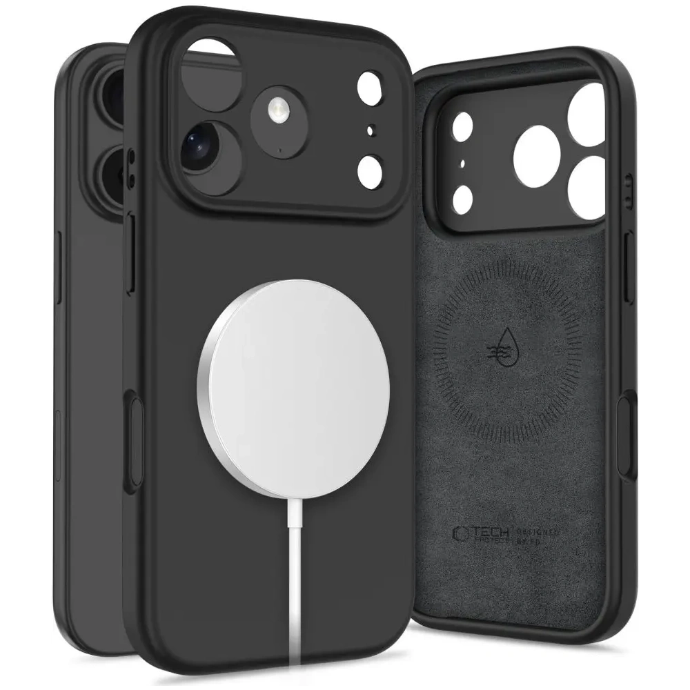 Etui Tech-Protect Silicone MagSafe do Apple iPhone 17 Pro Black