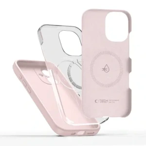 Etui Tech-Protect Silicone MagSafe do Apple iPhone 17 Pink Pearl