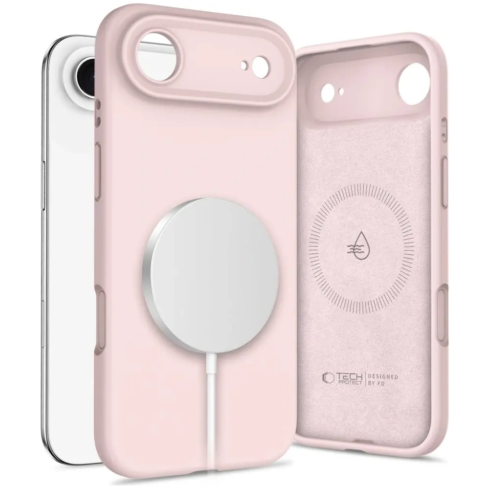 Etui Tech-Protect Silicone MagSafe do Apple iPhone 17 Air Pink Pearl