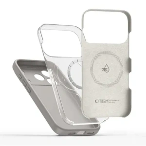 Etui Tech-Protect Silicone MagSafe do Apple iPhone 17 Pro Stone Grey