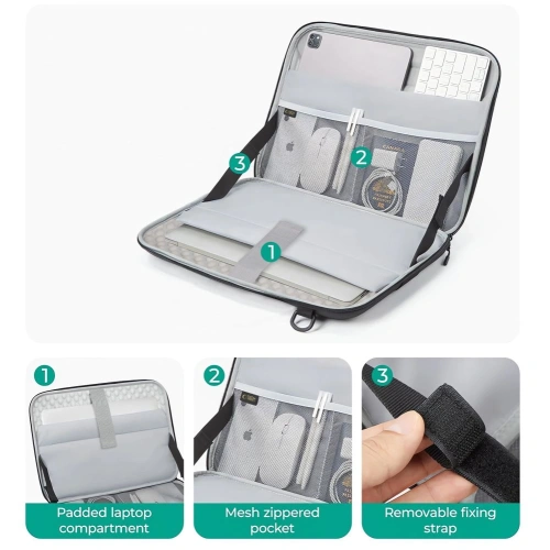 Etui Tech-Protect Ranger-x Tactical Bag Laptop 13-14 Black