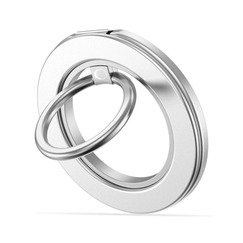 Uchwyt na palec z blaszką Tech-Protect MMR600 Magnetic MagSafe Phone Ring Satin Silver