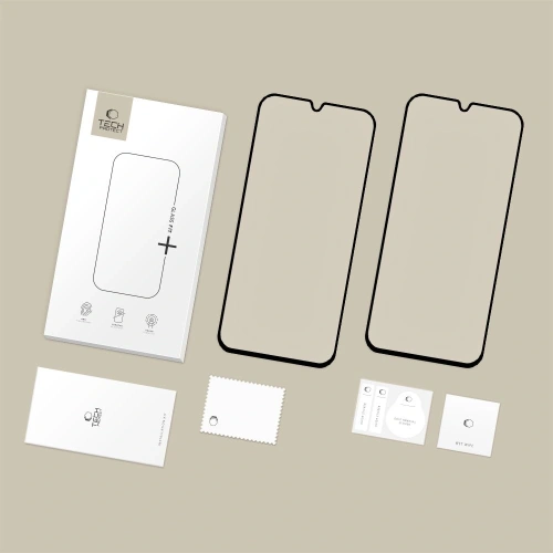 Szkło hartowane Tech-Protect Glass Fit+ do Samsung Galaxy A16 4G / 5G / A26 5G / A17 4G / 5G Black [2 PACK]