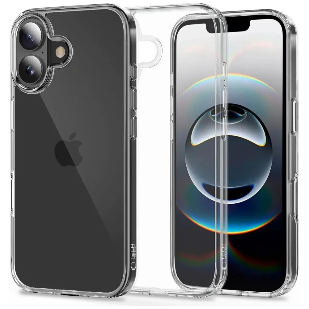 Etui Tech-Protect Flexair Hybrid do Apple iPhone 17 Clear