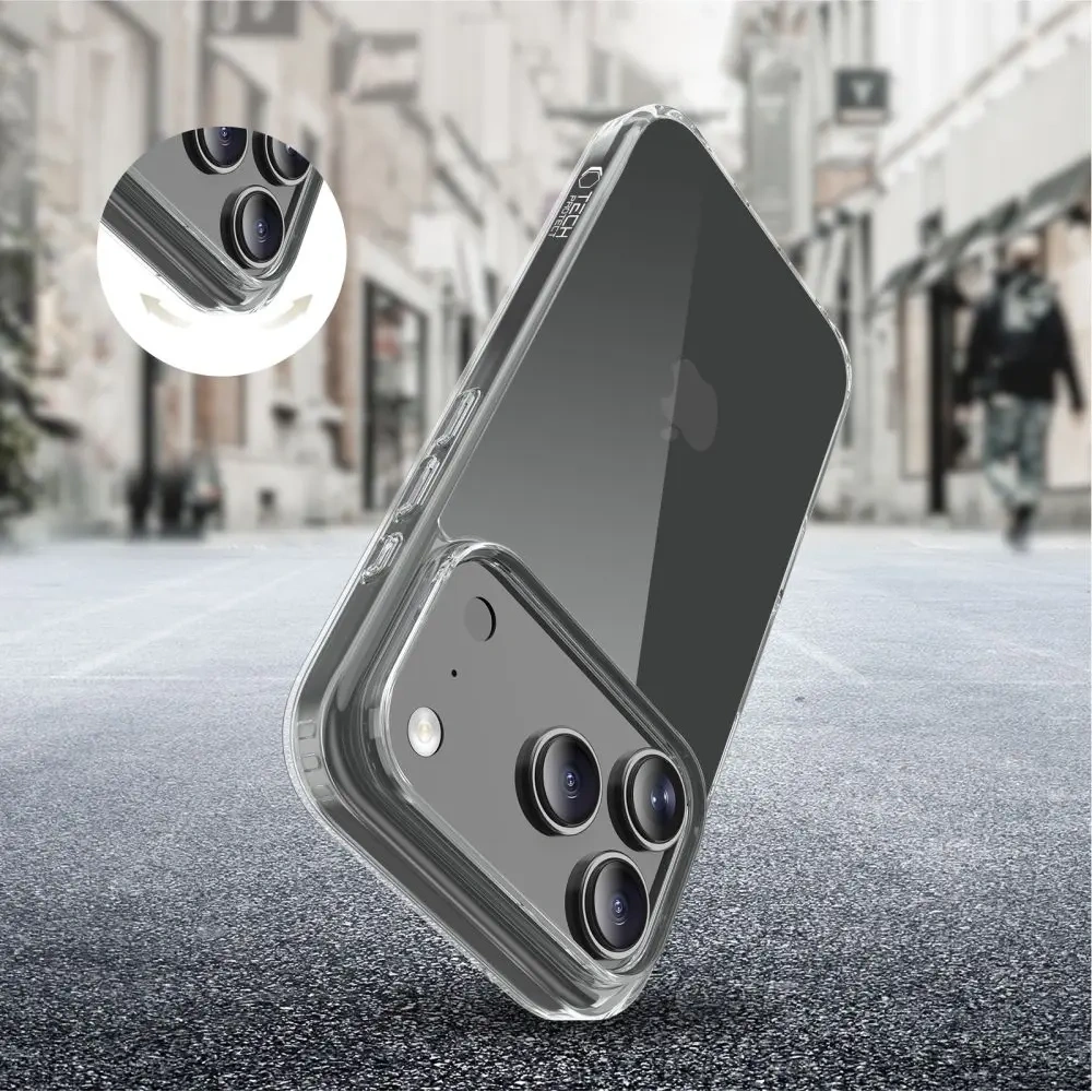 Etui Tech-Protect Flexair Hybrid do Apple iPhone 17 Pro Clear
