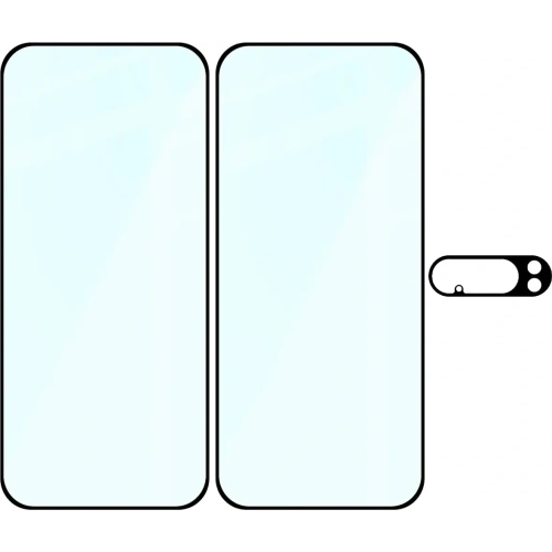 2x Szkło na ekran + szkło na aparat BIZON Edge Pack do Google Pixel 10 Pro