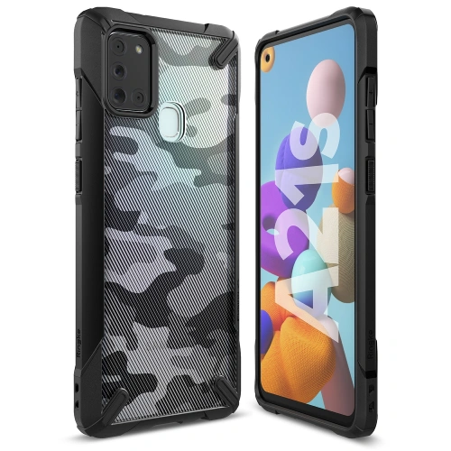 Etui Ringke Fusion-X Samsung Galaxy A21s Camo (Moro) Black