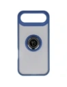 Etui z uchwytem na palec Bizon Case Hybrid Ring do Apple iPhone Air przydymione z granatową ramką