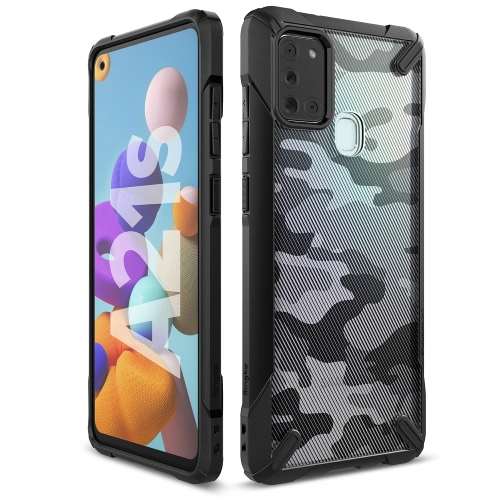 Etui Ringke Fusion-X Samsung Galaxy A21s Camo (Moro) Black