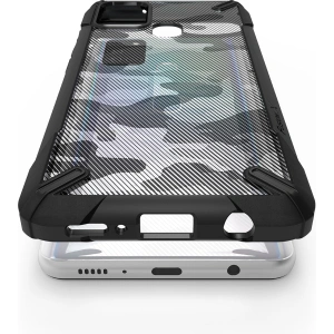 Wholesale Ringke Fusion-X Samsung Galaxy A21s Camo (Moro) Black - RGK1213MOB - {ean13} - Hurt