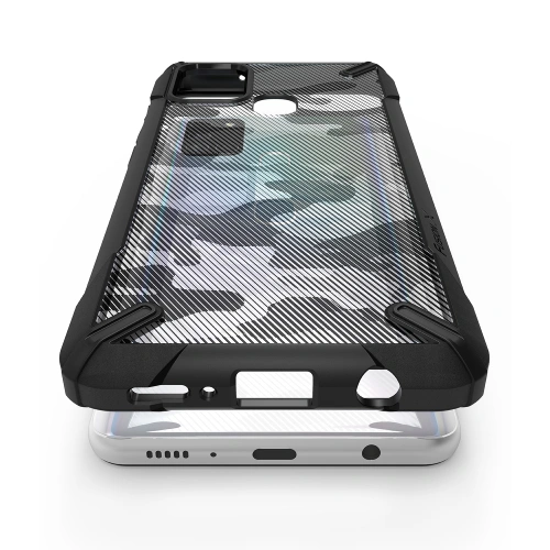 Etui Ringke Fusion-X Samsung Galaxy A21s Camo (Moro) Black