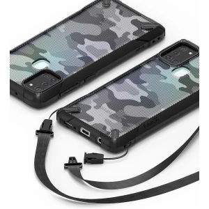 Wholesale Ringke Fusion-X Samsung Galaxy A21s Camo (Moro) Black - RGK1213MOB - {ean13} - Hurt
