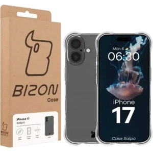 Elastyczne etui Bizon Case Salpa do Apple iPhone 17 przezroczyste