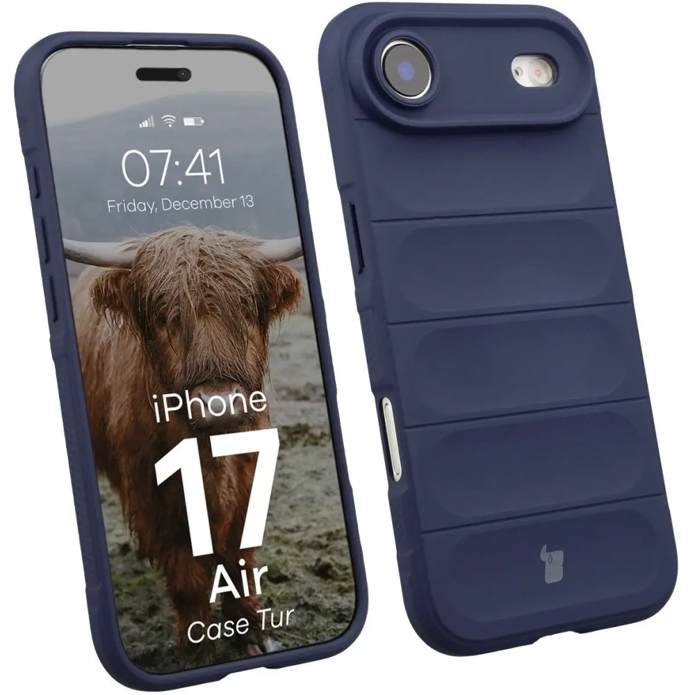 Pancerne etui Bizon Case Tur do Apple iPhone 17 Air granatowe