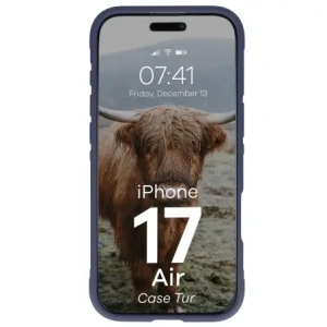 Pancerne etui Bizon Case Tur do Apple iPhone 17 Air granatowe