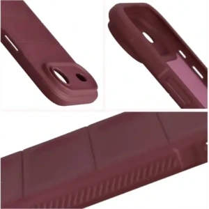 Pancerne etui Bizon Case Tur do Apple iPhone 17 Air burgundowe