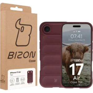 Pancerne etui Bizon Case Tur do Apple iPhone 17 Air burgundowe