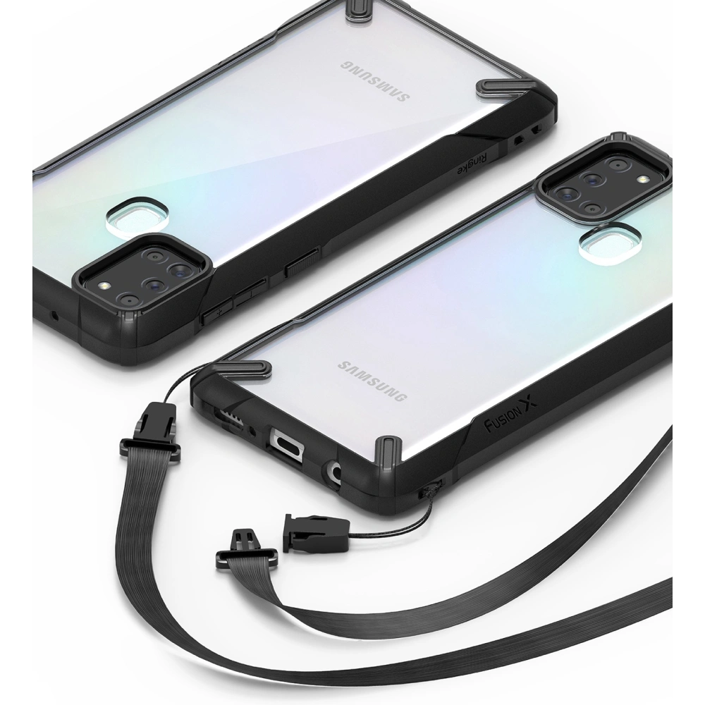 Hurtownia GSM - Etui Ringke Fusion-X Samsung Galaxy A21s černé - RGK1211BLK - {ean13} - Hurt