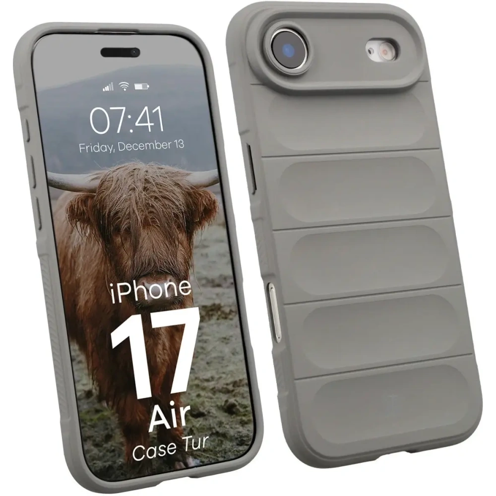 Pancerne etui Bizon Case Tur do Apple iPhone 17 Air jasnoszare