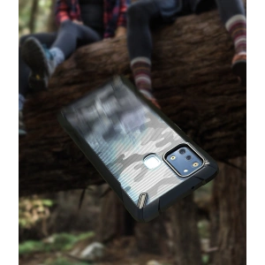 Wholesale Ringke Fusion-X Samsung Galaxy A21s Camo (Moro) Black - RGK1213MOB - {ean13} - Hurt