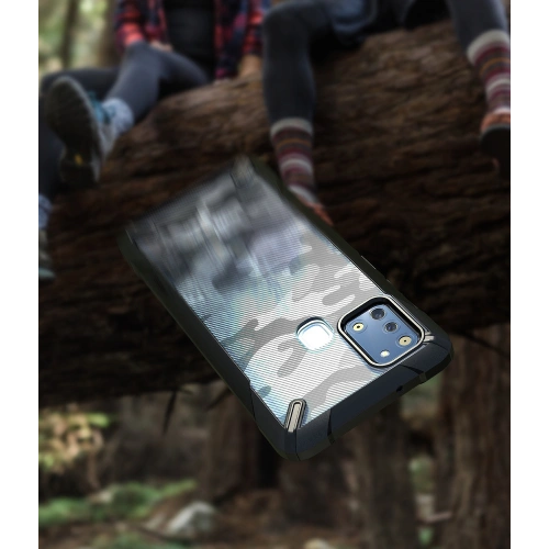 Etui Ringke Fusion-X Samsung Galaxy A21s Camo (Moro) Black