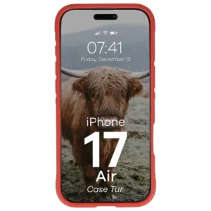 Pancerne etui Bizon Case Tur do Apple iPhone 17 Air czerwone