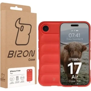 Pancerne etui Bizon Case Tur do Apple iPhone 17 Air czerwone