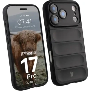 Pancerne etui Bizon Case Tur do Apple iPhone 17 Pro czarne
