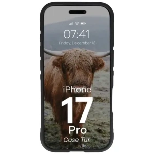 Pancerne etui Bizon Case Tur do Apple iPhone 17 Pro czarne