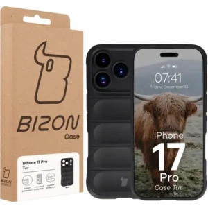 Pancerne etui Bizon Case Tur do Apple iPhone 17 Pro czarne