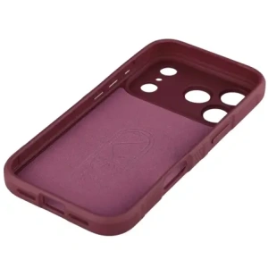 Pancerne etui Bizon Case Tur do Apple iPhone 17 Pro burgundowe