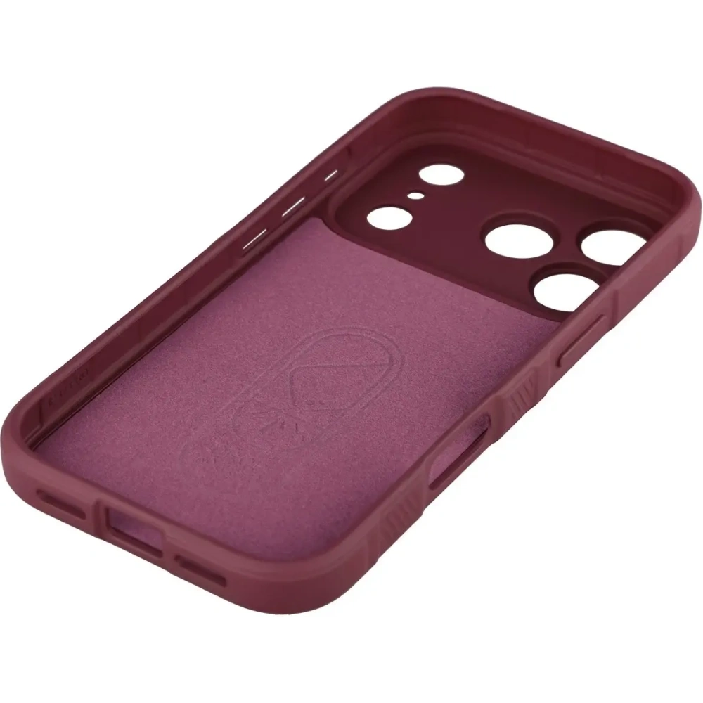 Pancerne etui Bizon Case Tur do Apple iPhone 17 Pro burgundowe
