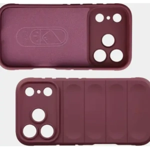 Pancerne etui Bizon Case Tur do Apple iPhone 17 Pro burgundowe