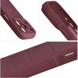 Pancerne etui Bizon Case Tur do Apple iPhone 17 Pro burgundowe
