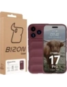 Pancerne etui Bizon Case Tur do Apple iPhone 17 Pro burgundowe