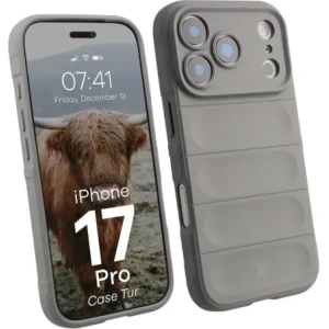 Pancerne etui Bizon Case Tur do Apple iPhone 17 Pro jasnoszare