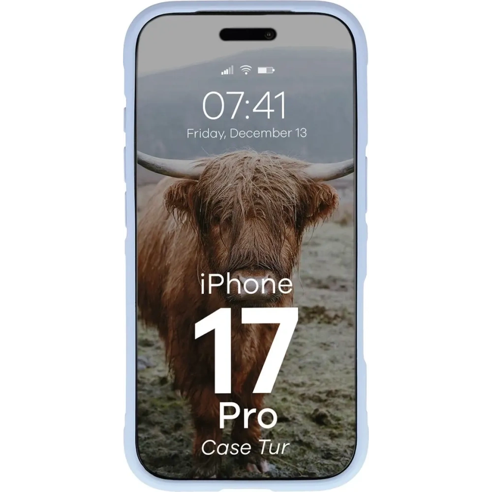 Pancerne etui Bizon Case Tur do Apple iPhone 17 Pro jasnoniebieskie
