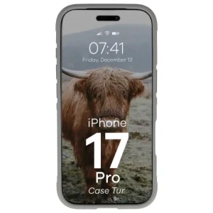 Pancerne etui Bizon Case Tur do Apple iPhone 17 Pro jasnoszare
