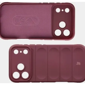 Pancerne etui Bizon Case Tur do Apple iPhone 17 Pro Max burgundowe