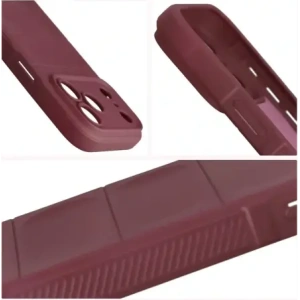 Pancerne etui Bizon Case Tur do Apple iPhone 17 Pro Max burgundowe