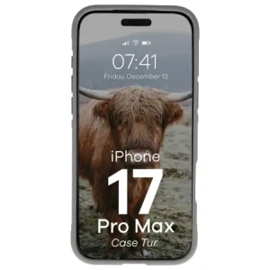 Pancerne etui Bizon Case Tur do Apple iPhone 17 Pro Max jasnoszare