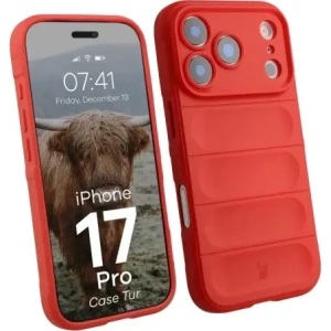Pancerne etui Bizon Case Tur do Apple iPhone 17 Pro czerwone