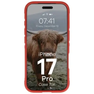Pancerne etui Bizon Case Tur do Apple iPhone 17 Pro czerwone